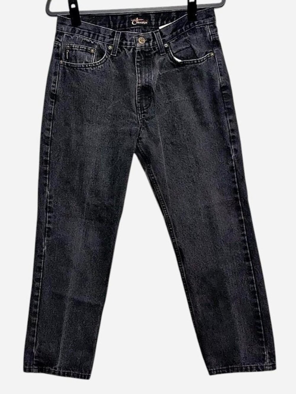 Cimarron Jeans Washed Charcoal Black Straight Leg Denim Trousers 32